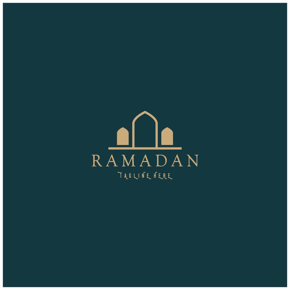 Ramadan mubarak logo con lanterna elementi, mezzaluna Luna e stella moschea costruzione, islamico calligrafia modello, per attività commerciale, architettura, musulmani, eid, eid carte, islamico formazione scolastica vettore