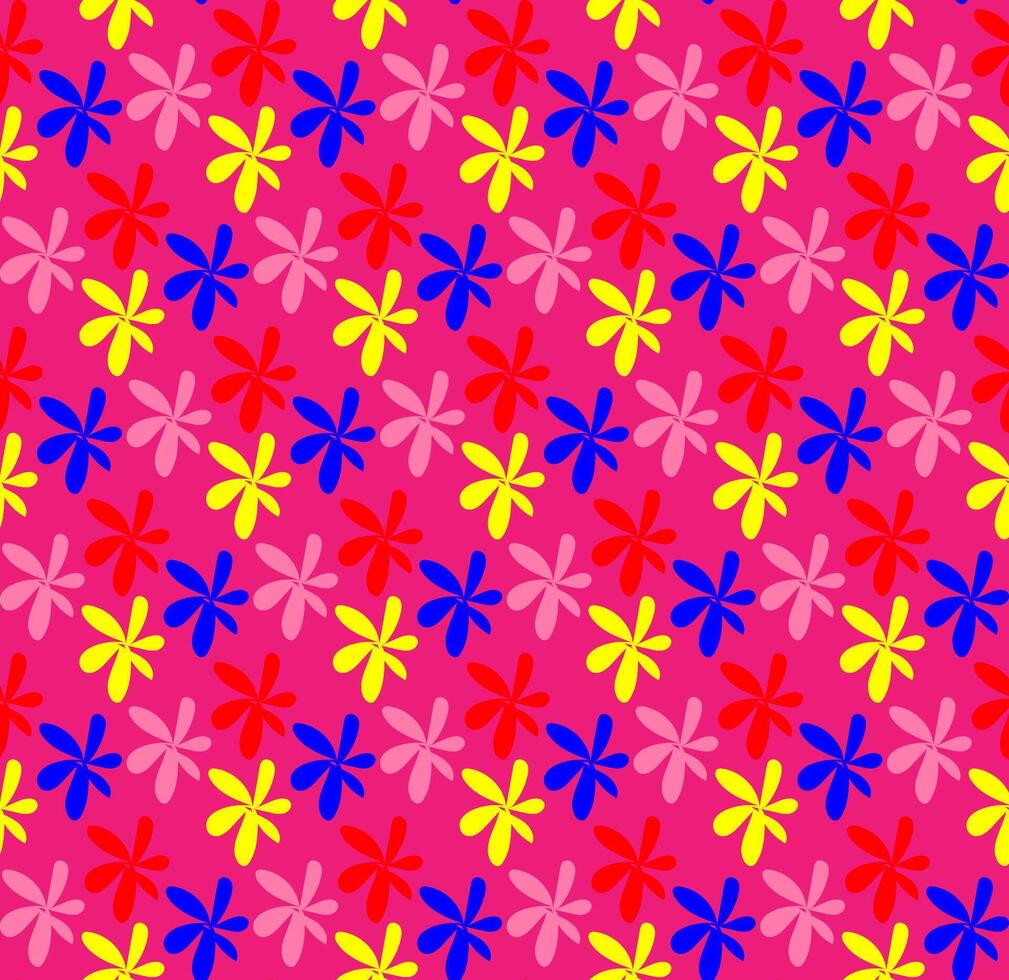 luminosa senza soluzione di continuità floreale modello nel il modulo di multicolore fiori su un' rosa sfondo vettore