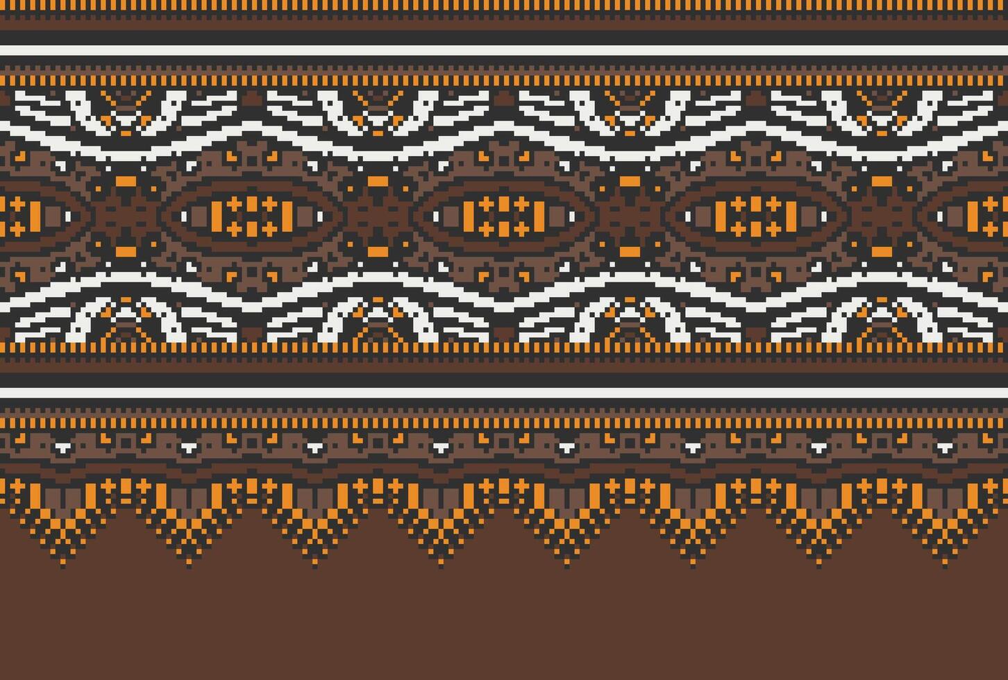 pixel attraversare punto tradizionale etnico modello paisley fiore ikat sfondo astratto azteco africano indonesiano indiano senza soluzione di continuità modello per tessuto Stampa stoffa vestito tappeto le tende e sarong vettore