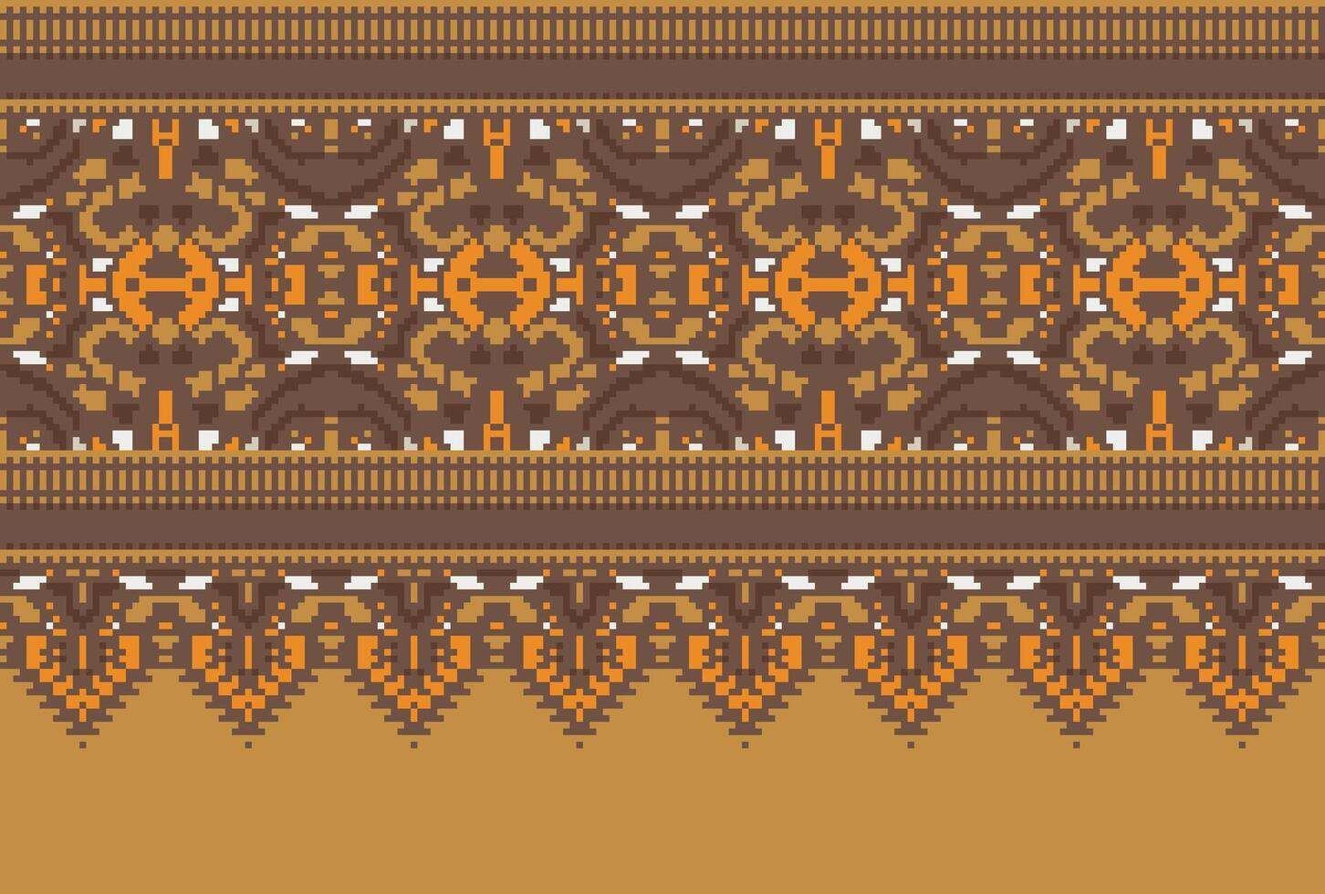 pixel attraversare punto tradizionale etnico modello paisley fiore ikat sfondo astratto azteco africano indonesiano indiano senza soluzione di continuità modello per tessuto Stampa stoffa vestito tappeto le tende e sarong vettore