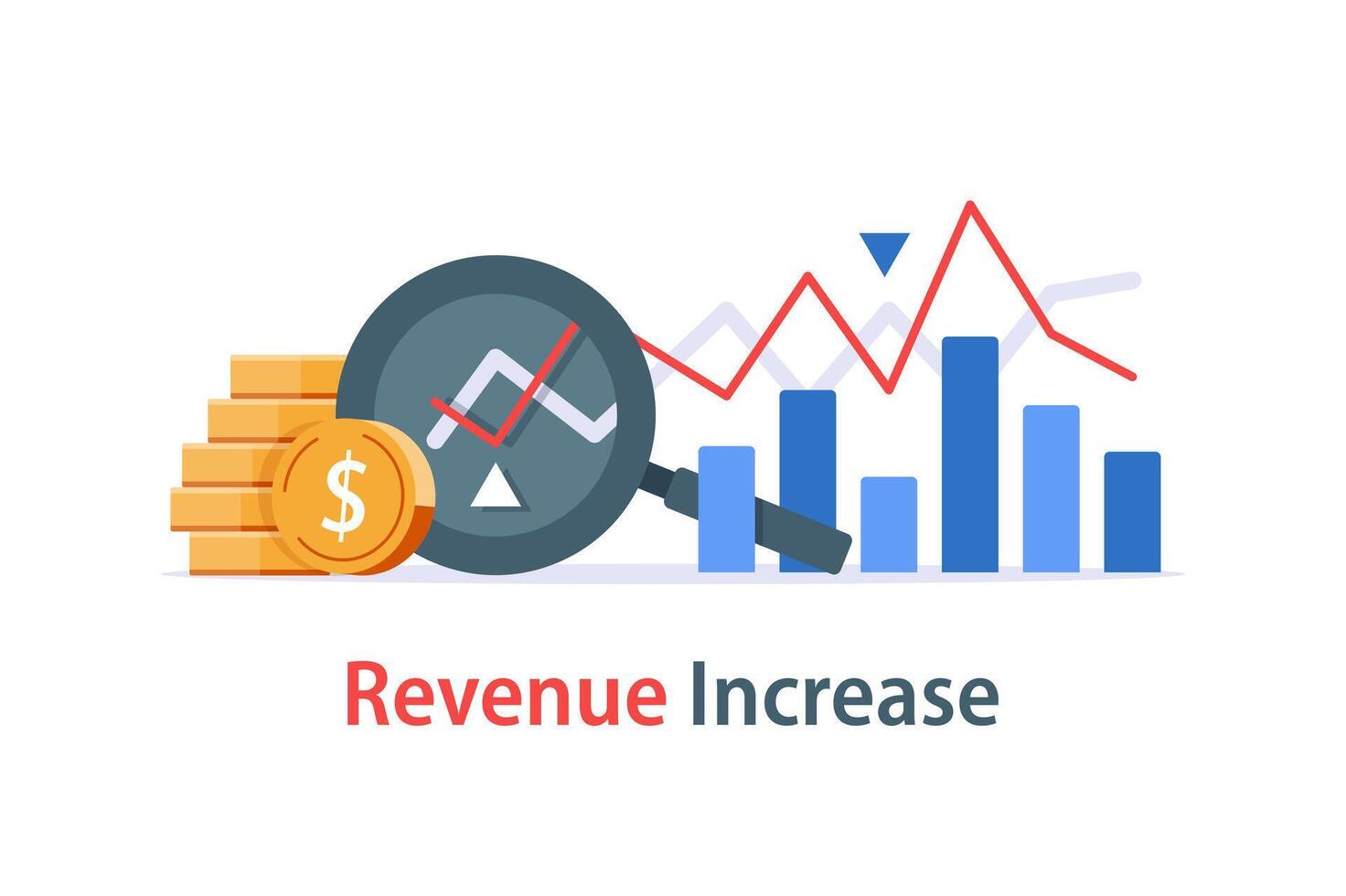 investimento fondo prestazione rapporto, interesse Vota grafico, commercio reddito Incremento, avventurarsi attività commerciale crescita strategia vettore