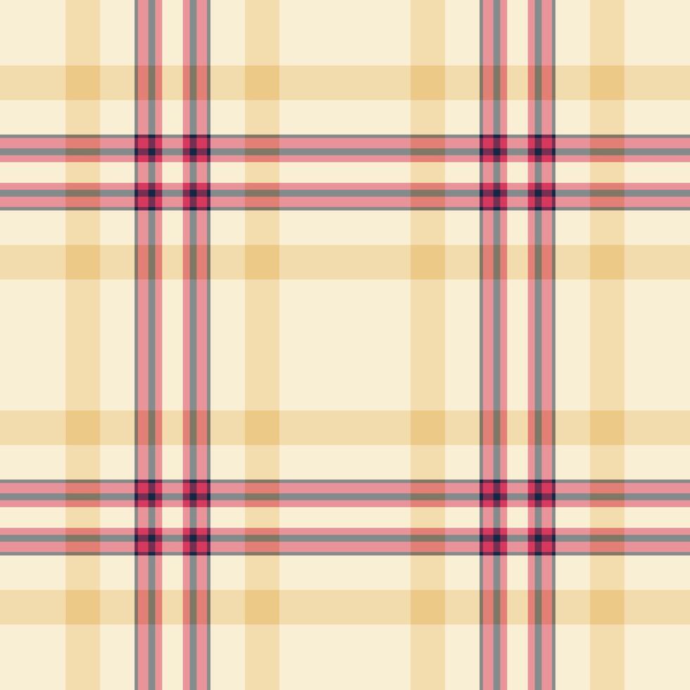 difficile dai un'occhiata struttura tartan, cortile vettore tessuto tessile. installazione plaid senza soluzione di continuità sfondo modello nel rosso e antico bianca colori.