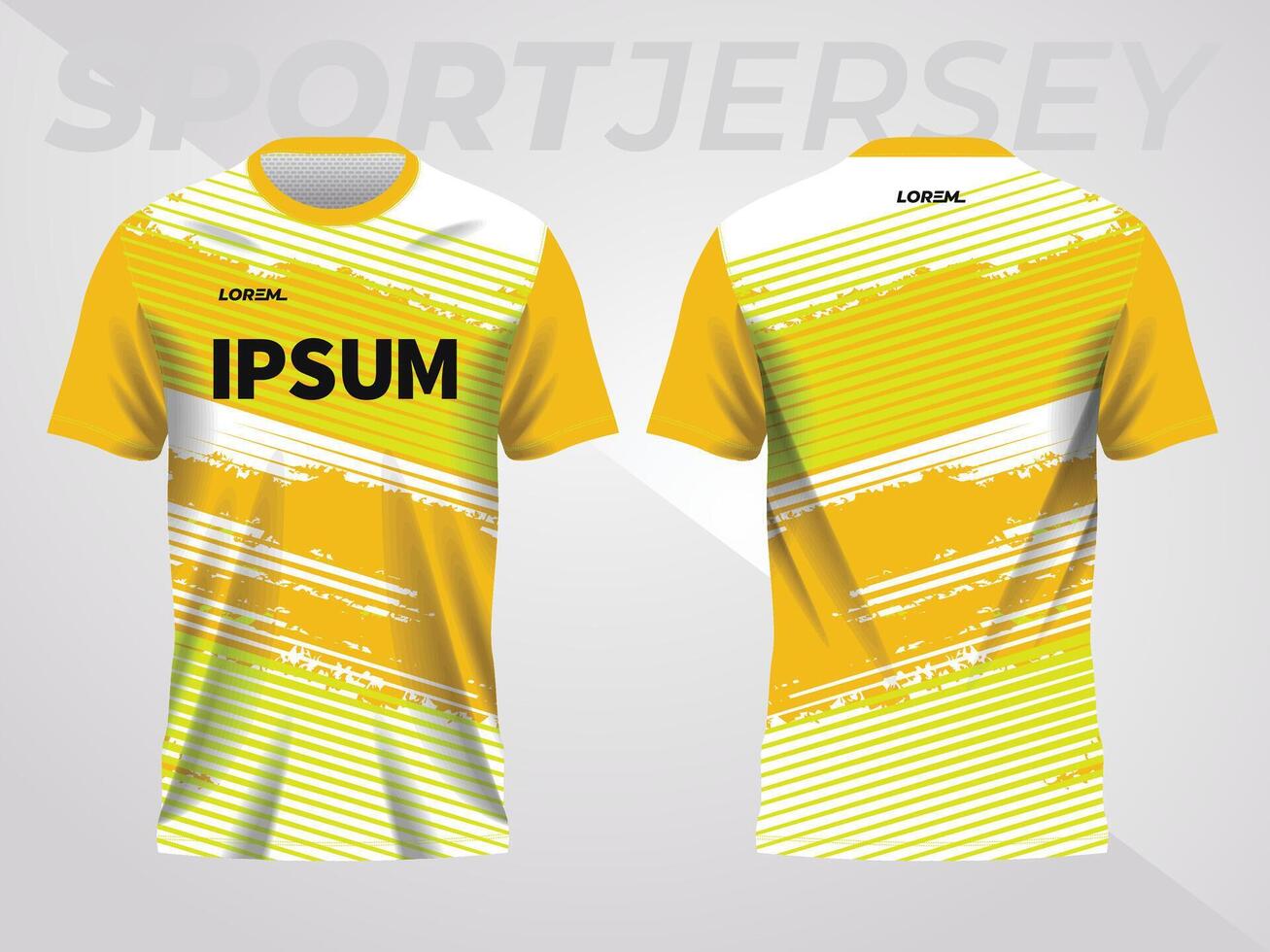 astratto giallo sfondo e modello per sport maglia design vettore