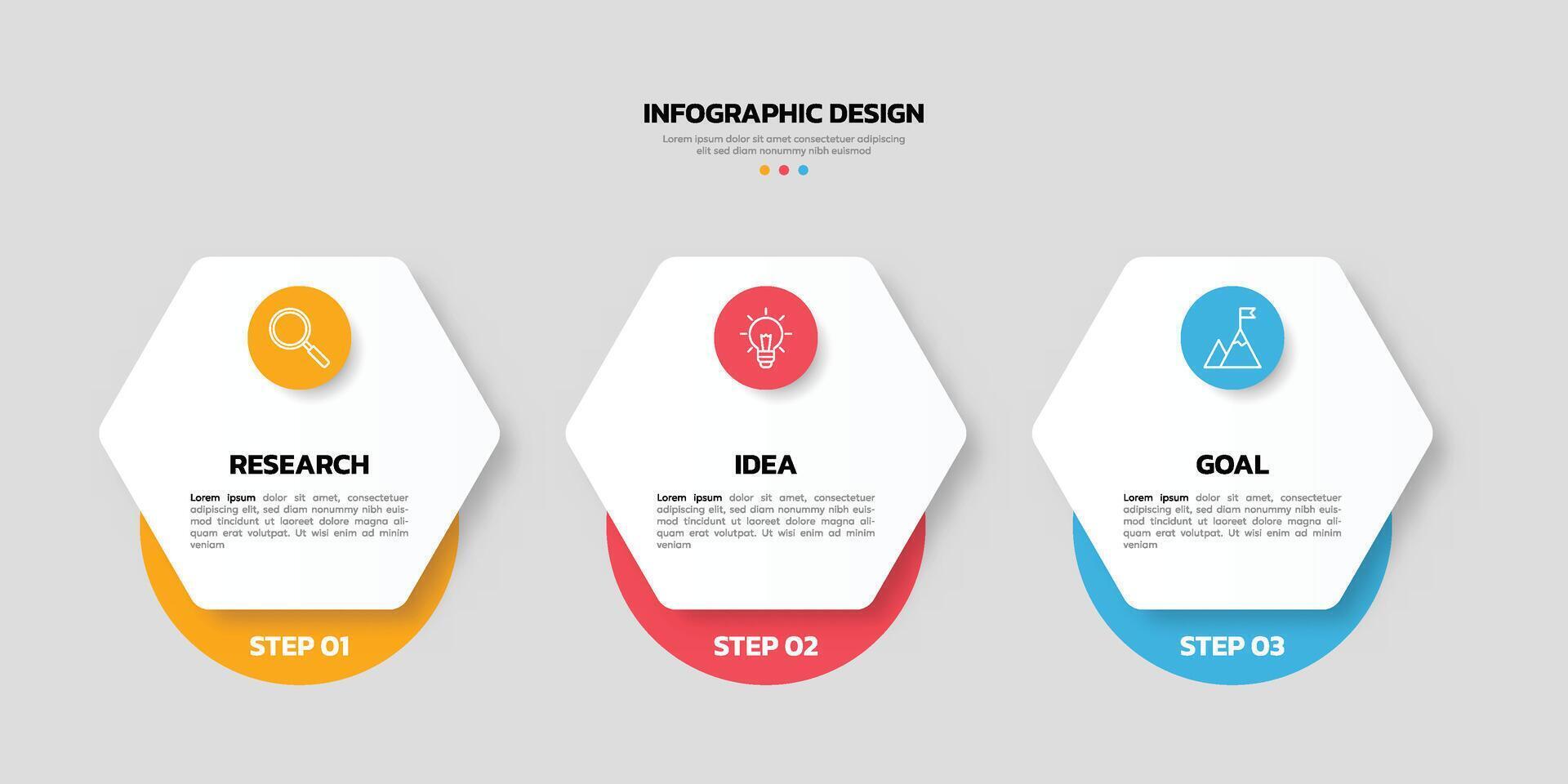 moderno attività commerciale Infografica modello con 3 opzioni o passaggi icone. vettore