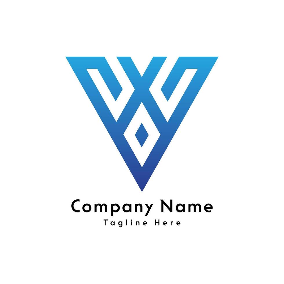 vx lettera creativo logo design icona vettore