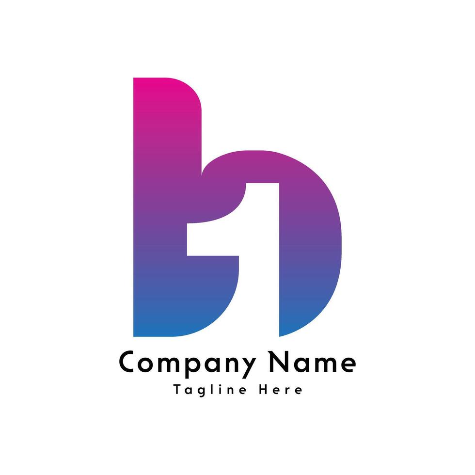 b1 lettera logo design icona vettore