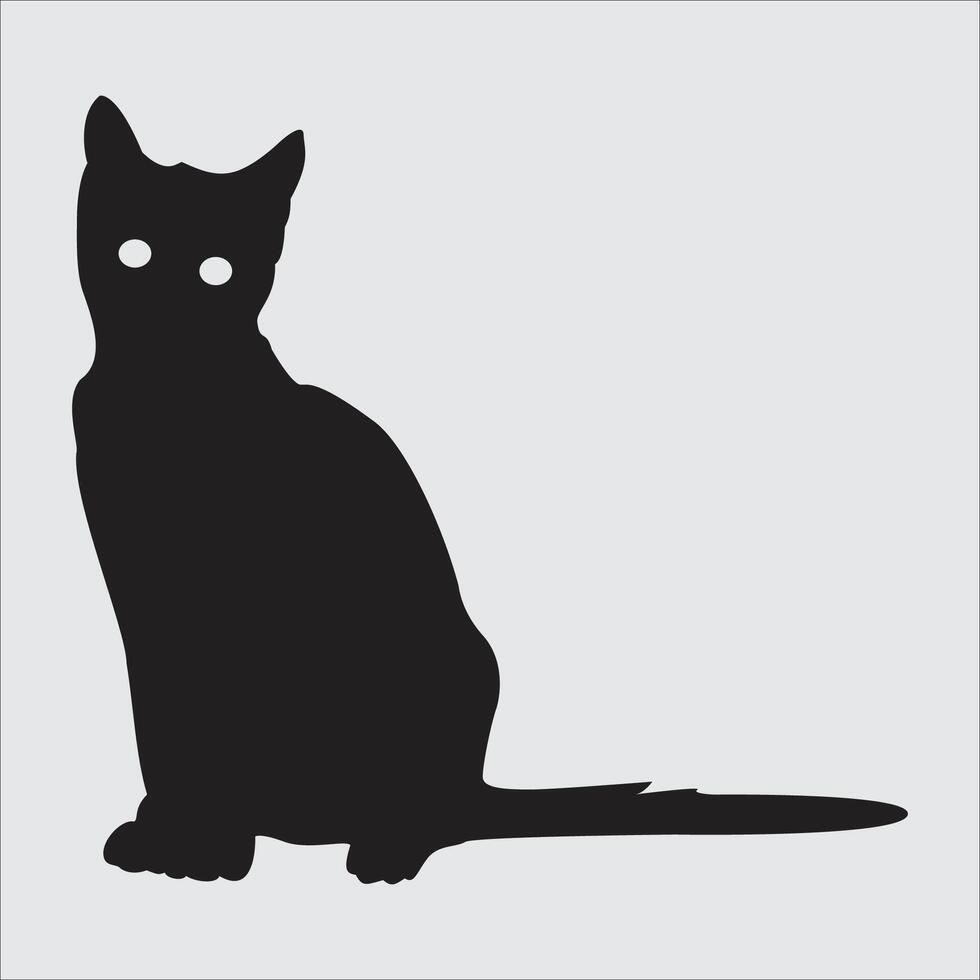 gatto - vettore silhouette