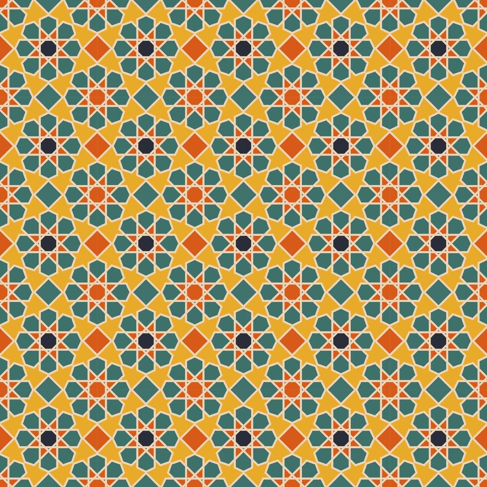 Arabo modello sfondo. islamico ornamento vettore. tradizionale arabo geometria. vettore