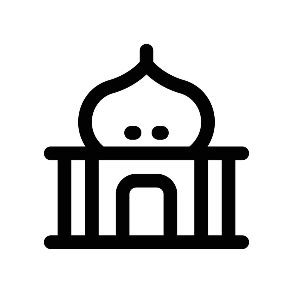 moschea icona. vettore linea icona per il tuo sito web, mobile, presentazione, e logo design.