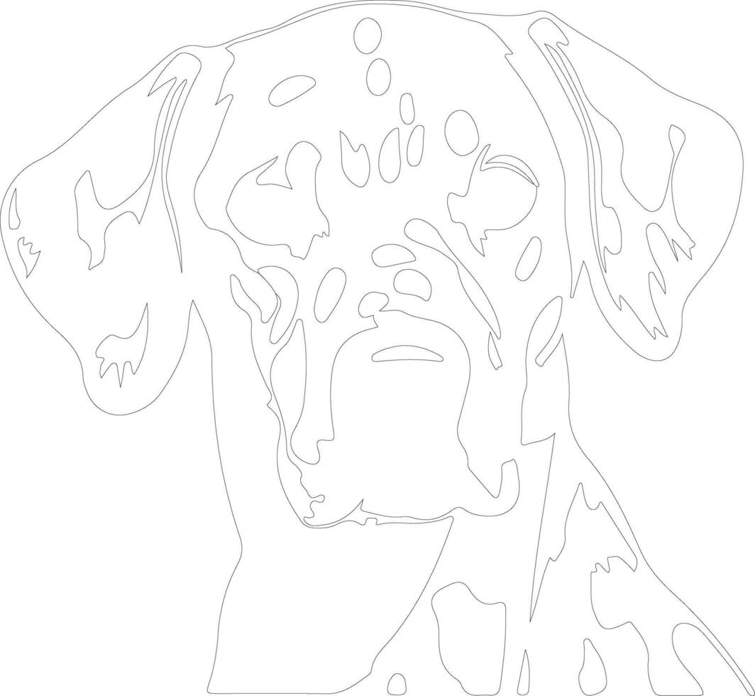 dalmata schema silhouette vettore