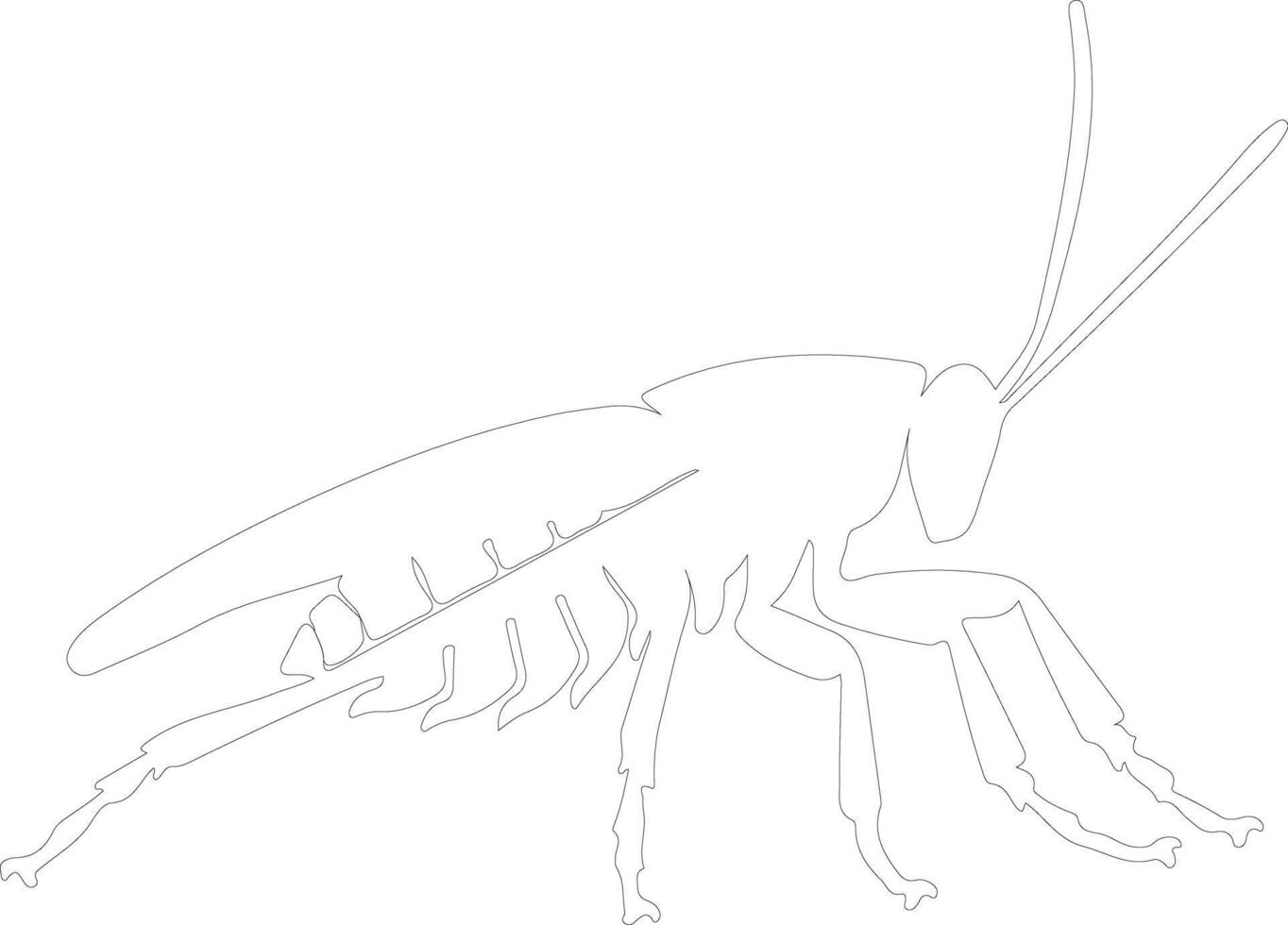 ai generato katydid schema silhouette vettore