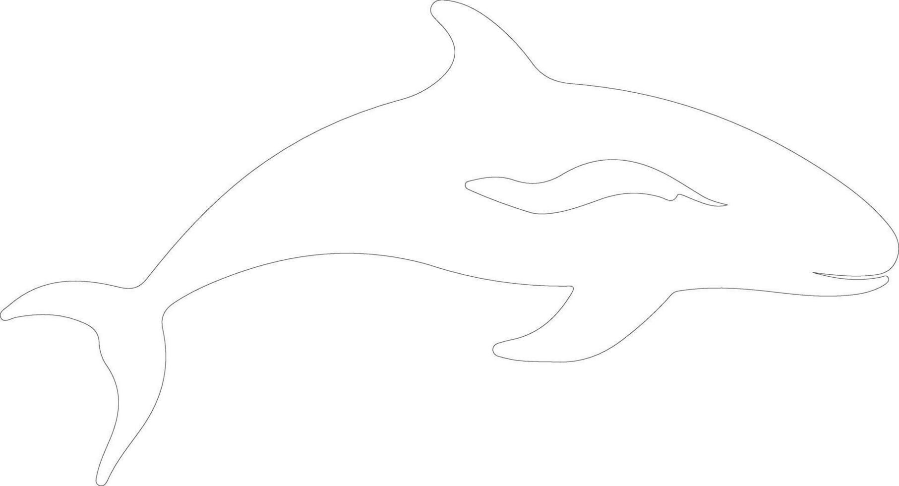 ai generato settentrionale giusto balena schema silhouette vettore