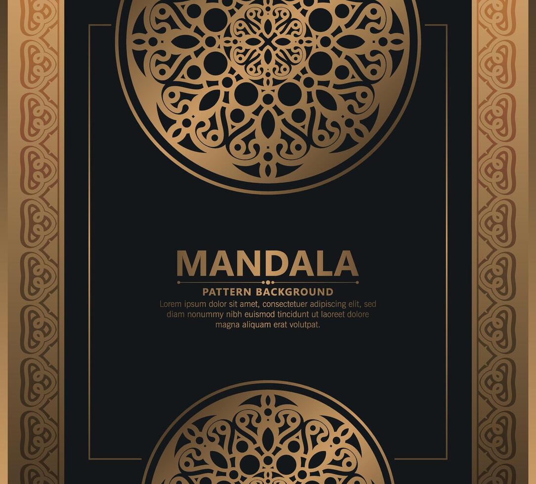 sfondo mandala ornamentale di lusso con stile arabo islamico orientale premium vettore