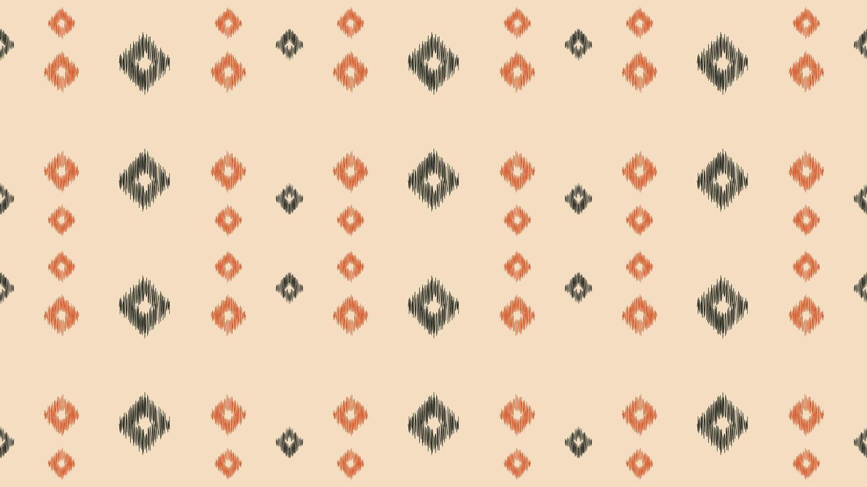 tradizionale etnico ikat motivo tessuto modello geometrico stile.africano ikat ricamo etnico orientale modello Marrone crema sfondo sfondo. astratto, vettore, illustrazione. trama, cornice, decorazione. vettore