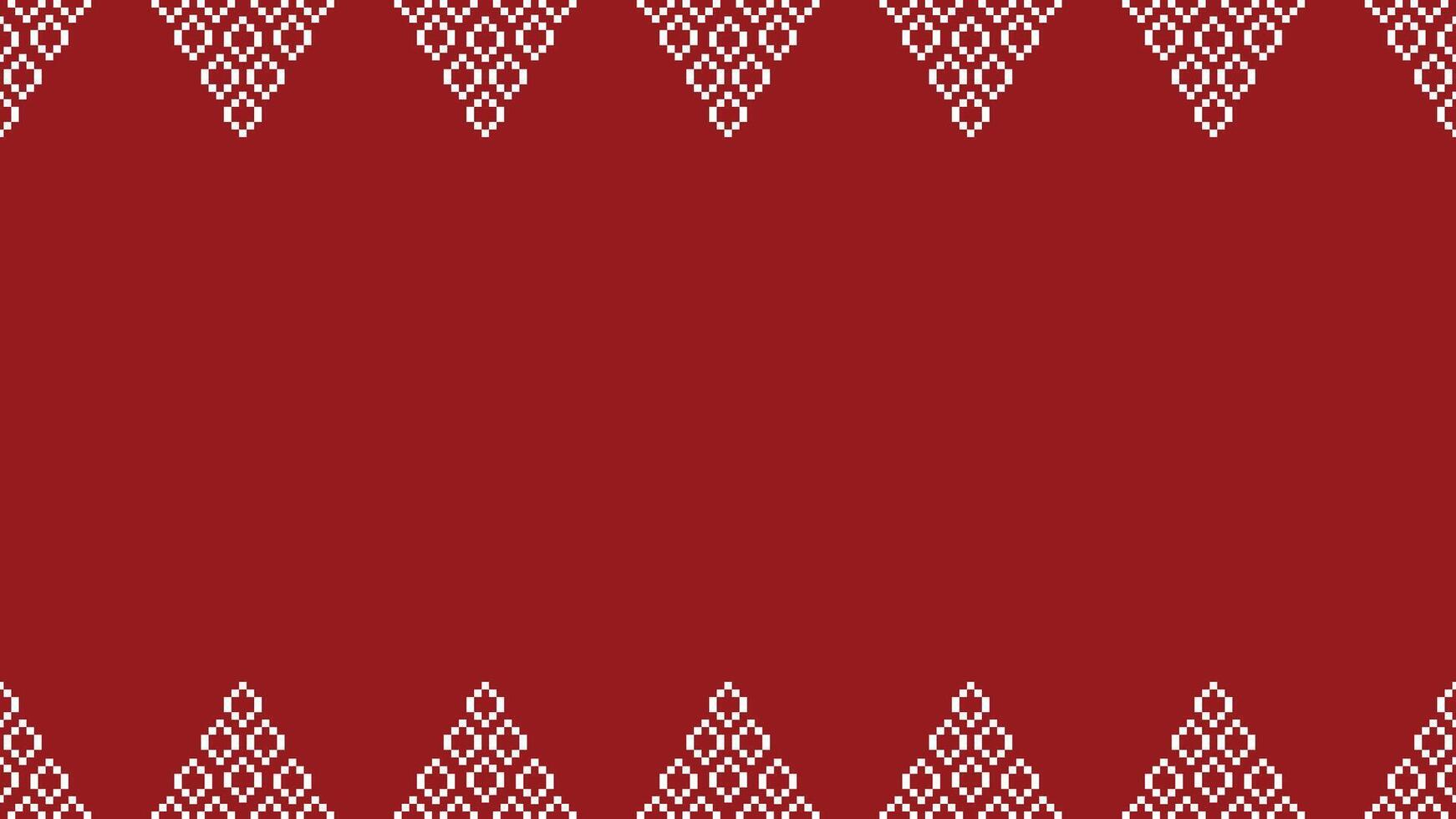 tradizionale etnico motivi ikat geometrico tessuto modello attraversare punto.ikat ricamo etnico orientale pixel rosso sfondo. astratto, vettore, illustrazione. trama, natale, decorazione, carta da parati. vettore