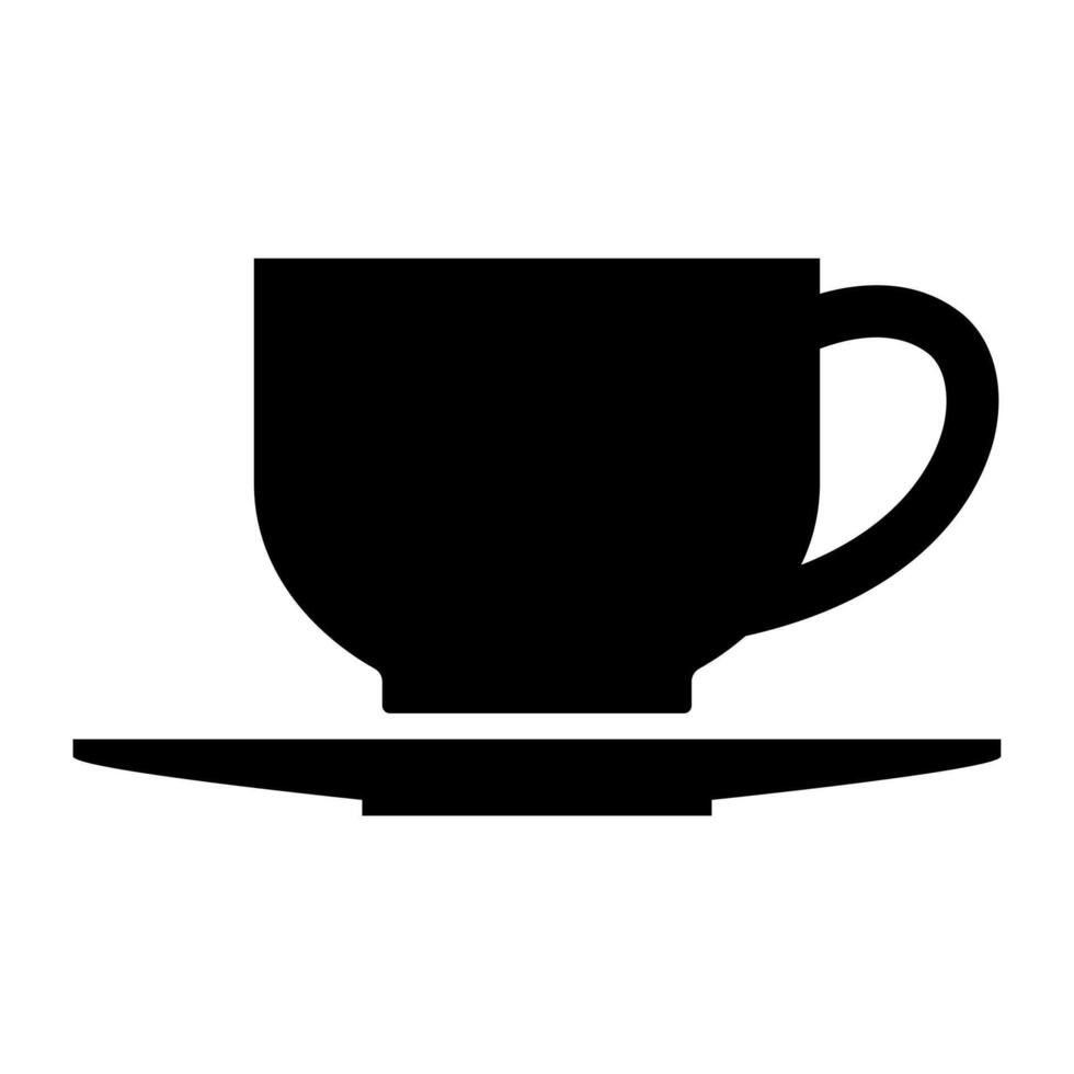 caffè tazza icona vettore. tè tazza illustrazione cartello. moca simbolo o logo. vettore