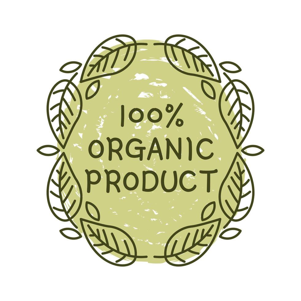 verde biologico prodotti etichette. ecologico cibo francobolli. biologico naturale cibo etichette. vettore