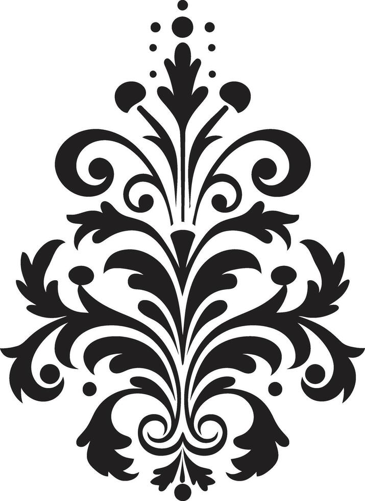 elegante abilità artistica nero logo design vittoriano eleganza filigrana emblema icona vettore