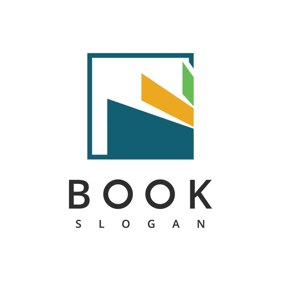 libro logo. libro icona isolato su bianca sfondo. utilizzabile per attività commerciale e formazione scolastica loghi. piatto vettore logo design modello elemento.