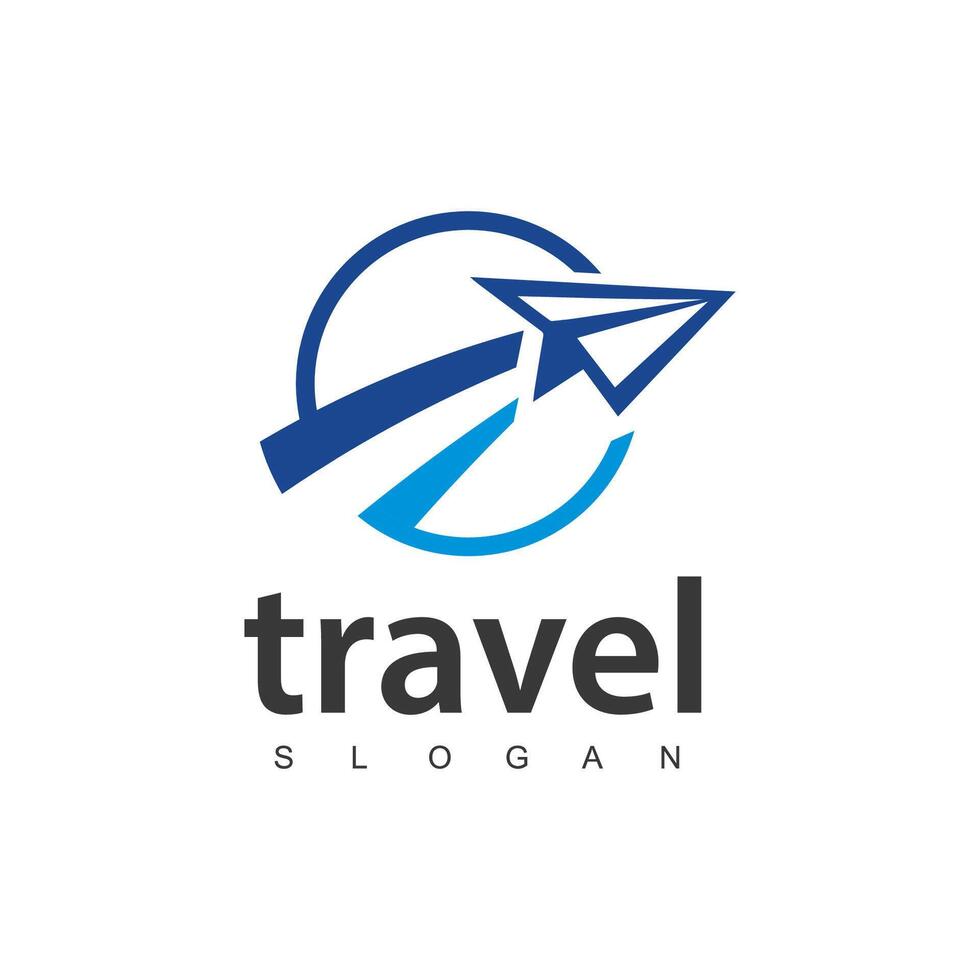 viaggio agenzia attività commerciale logo. trasporto, la logistica consegna logo design. carta linea aerea illustrazione. vettore