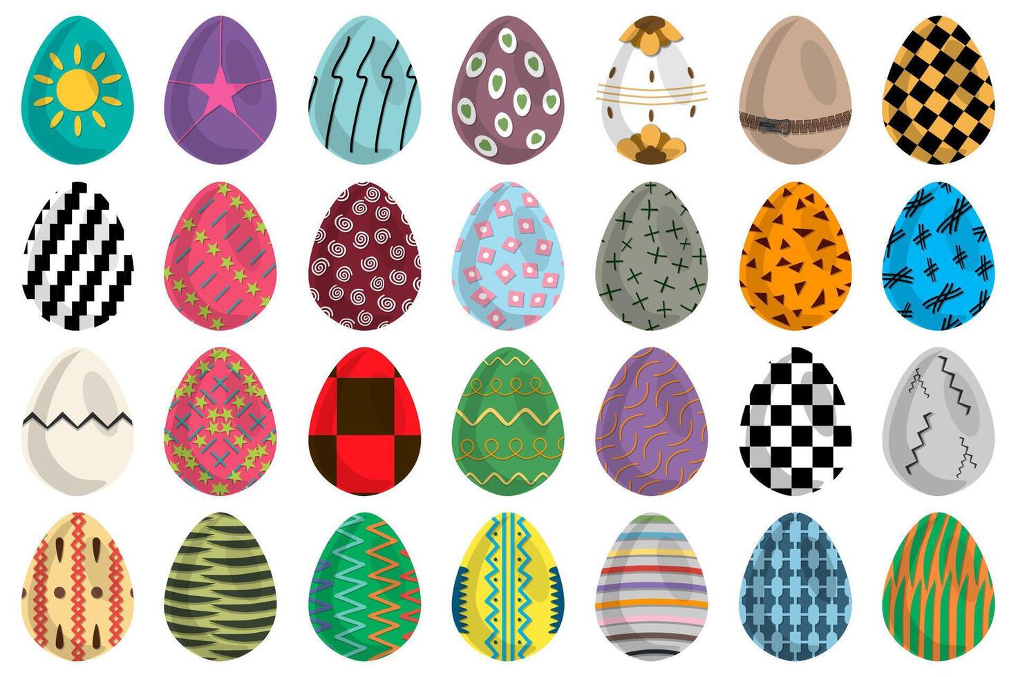 illustrazione su tema celebrazione vacanza Pasqua con caccia colorato luminosa uova vettore