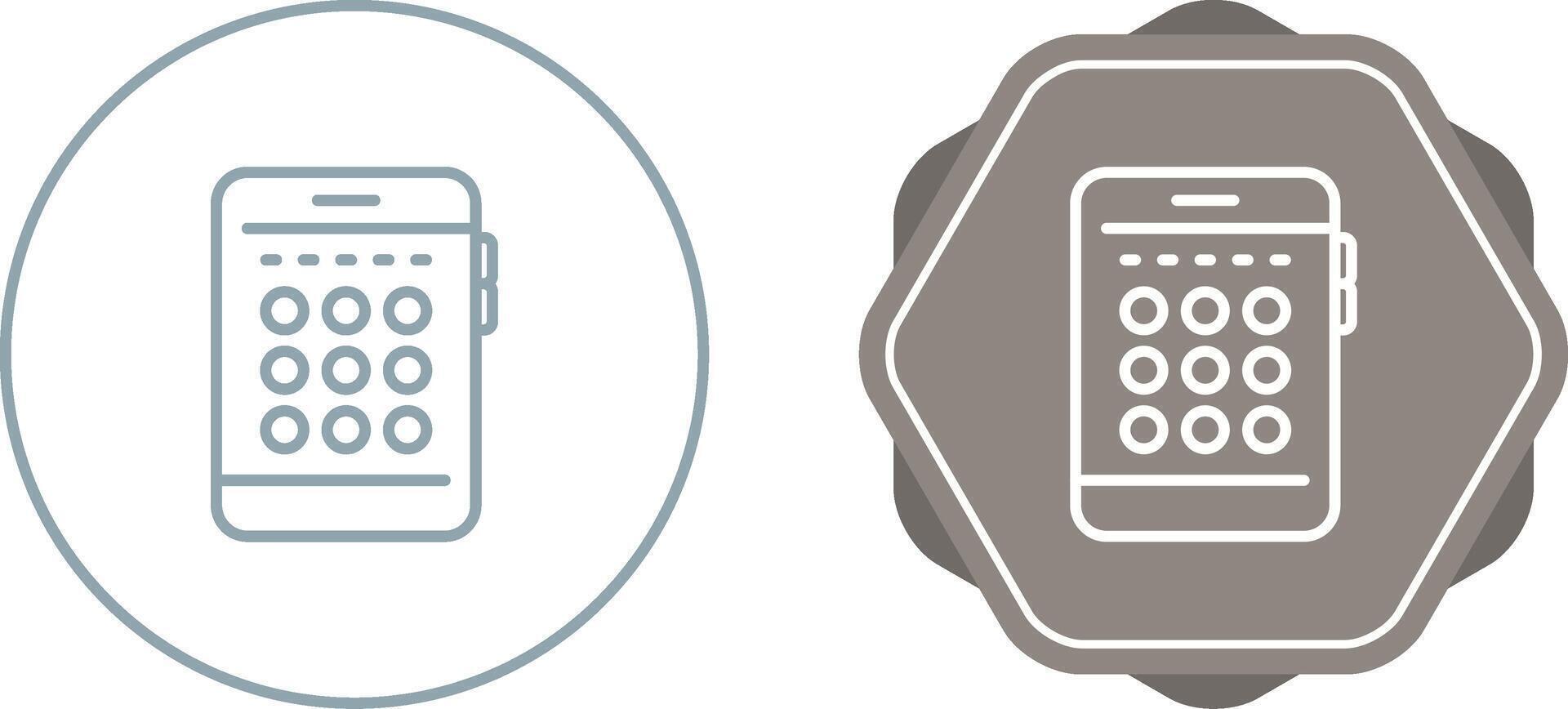 Codice PIN vettore icona