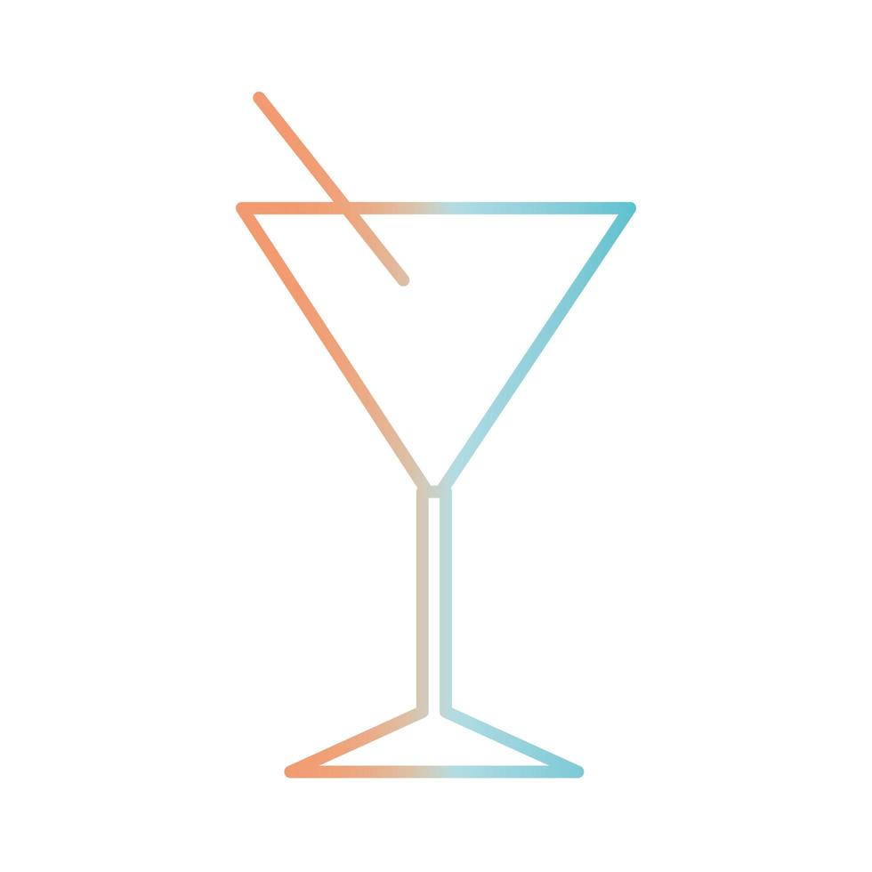 disegno vettoriale icona stile sfumato cocktail