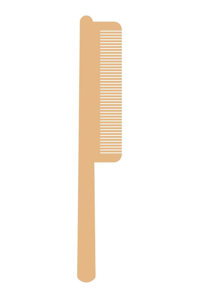 rappresentazione della spazzola per capelli in legno vettore
