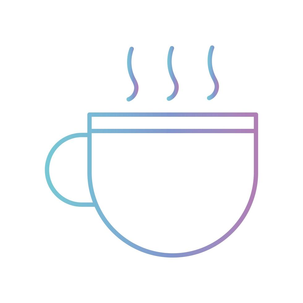 disegno vettoriale icona stile sfumato tazza da caffè