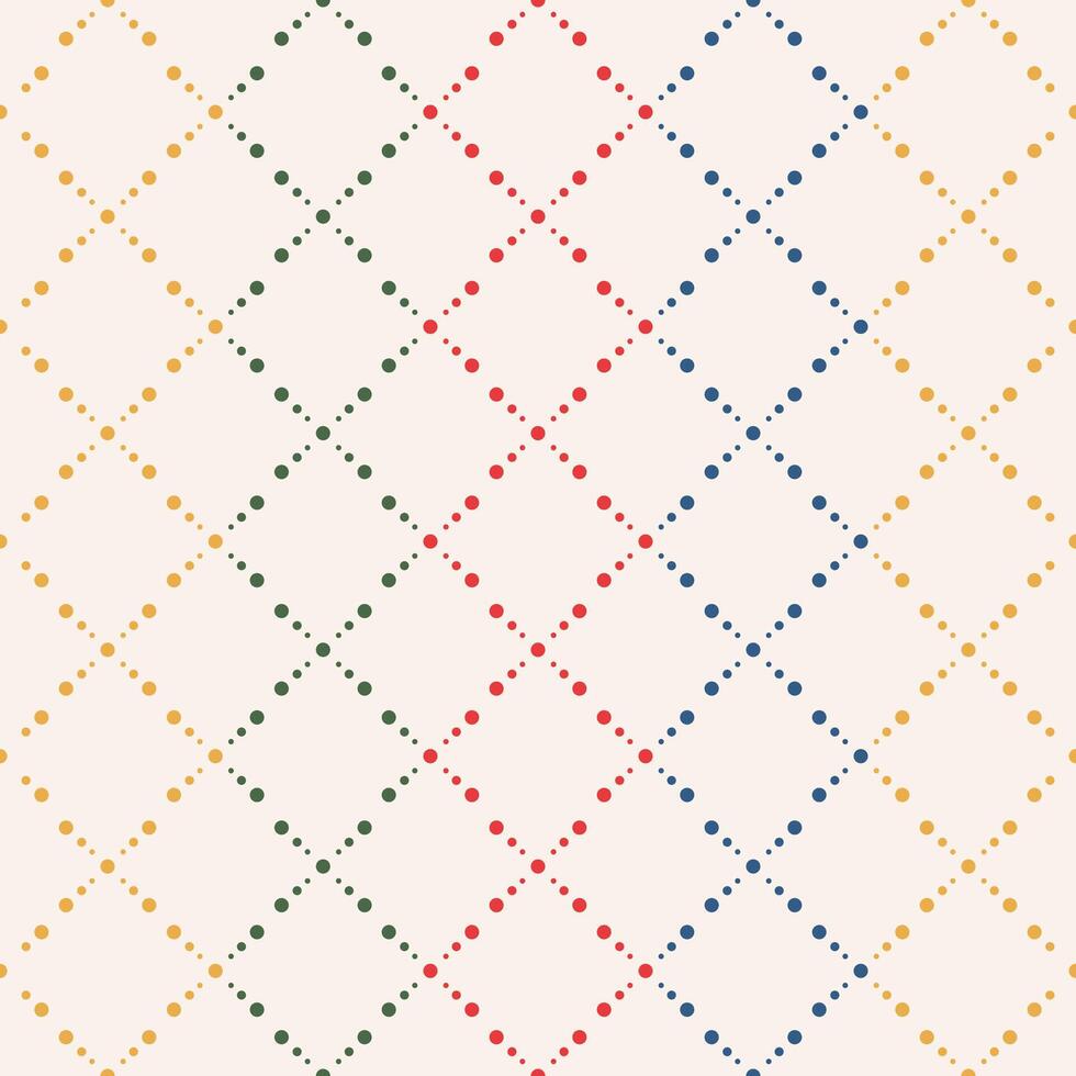 senza soluzione di continuità modello con colorato polka punti. infinito macchiato sfondo per bambini Abiti, biancheria, ragnatela pagine, tessile vettore