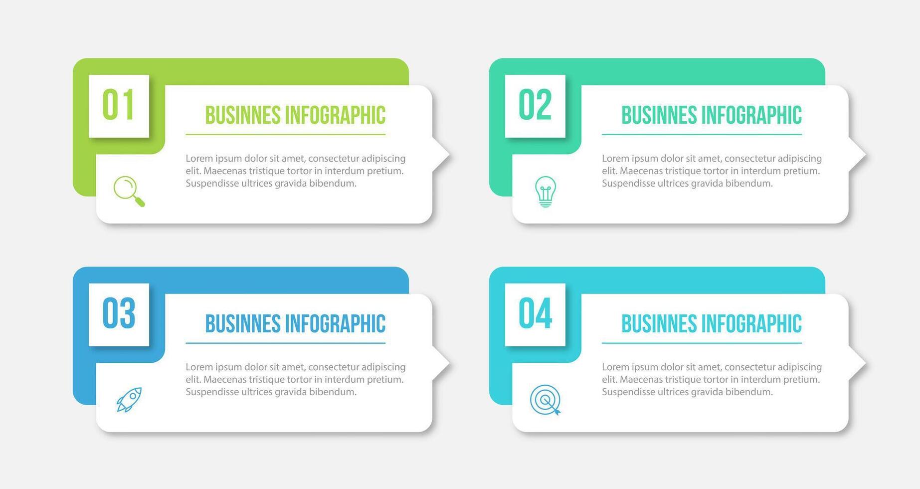 moderno Infografica modello. creativo cerchio elemento design con marketing icone. attività commerciale concetto con 4 opzioni, passi, sezioni. vettore