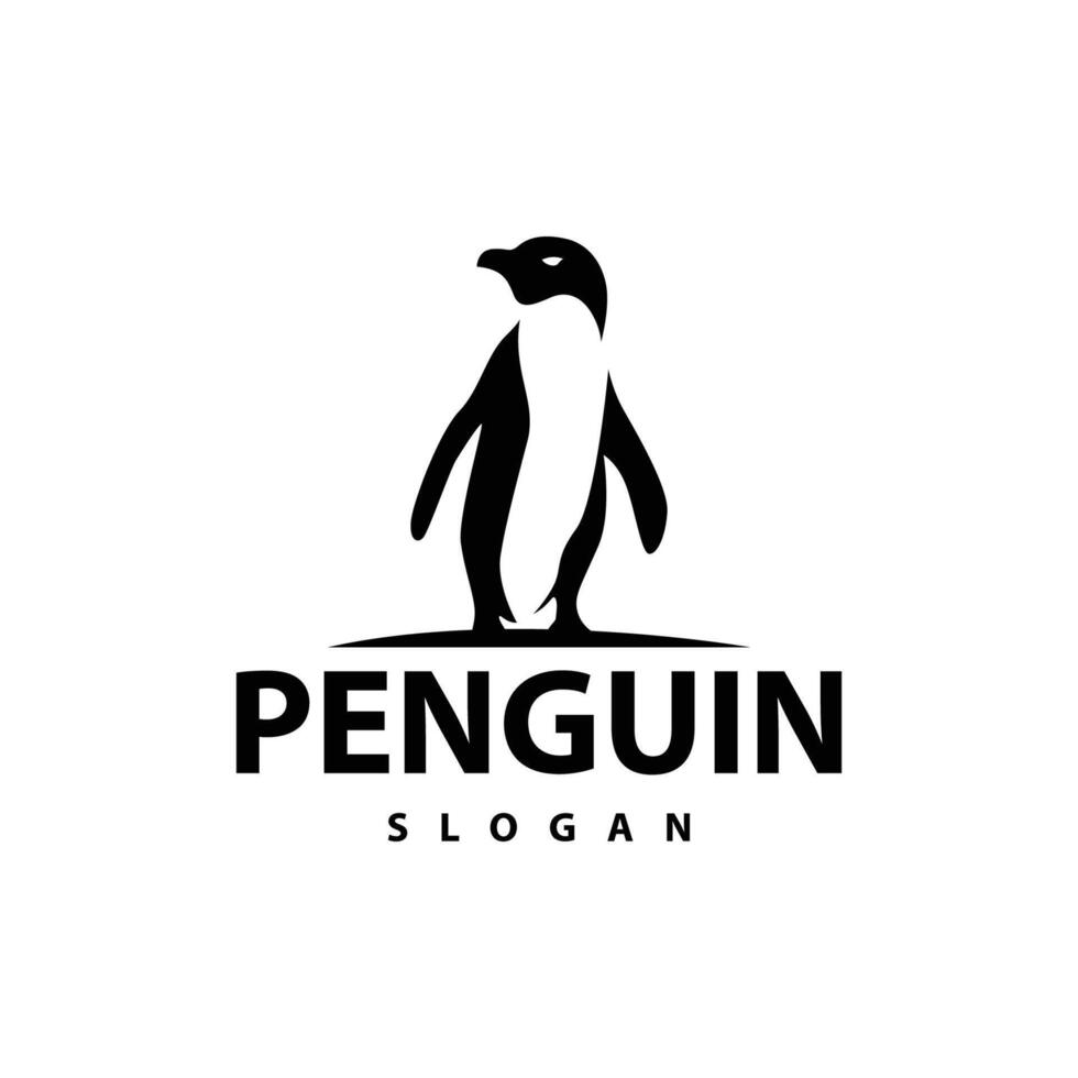 astratto pinguino logo Prodotto distintivo piatto vettore astratto modello polare uccello semplice animale