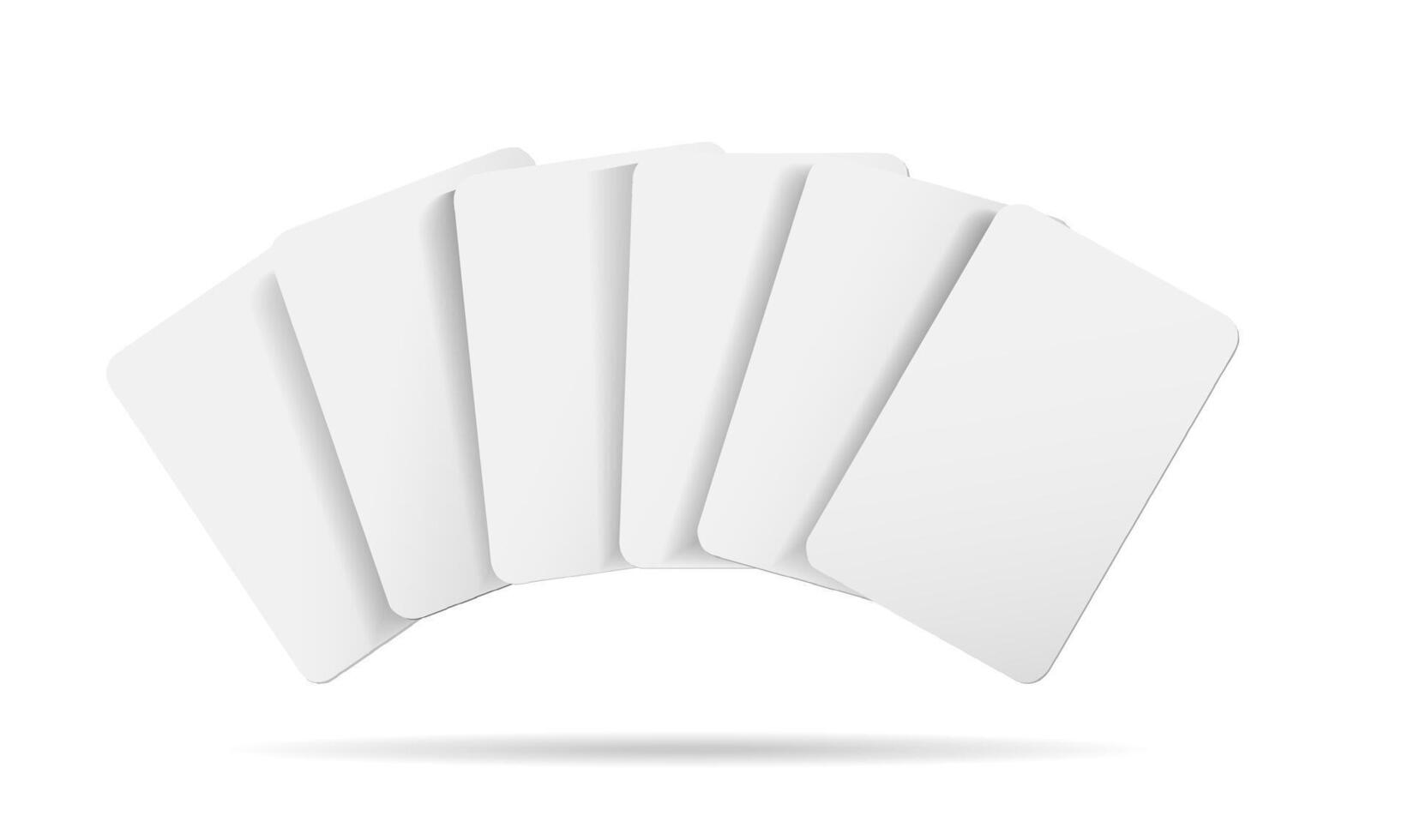 volante vuoto giocando carte. 3d realistico vettore icona illustrazione. isolato su bianca sfondo.