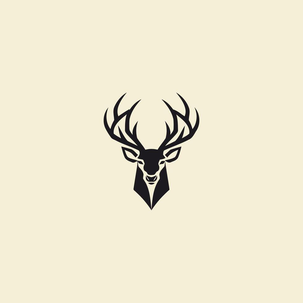 ai generato cervo logo vettore icona design modello