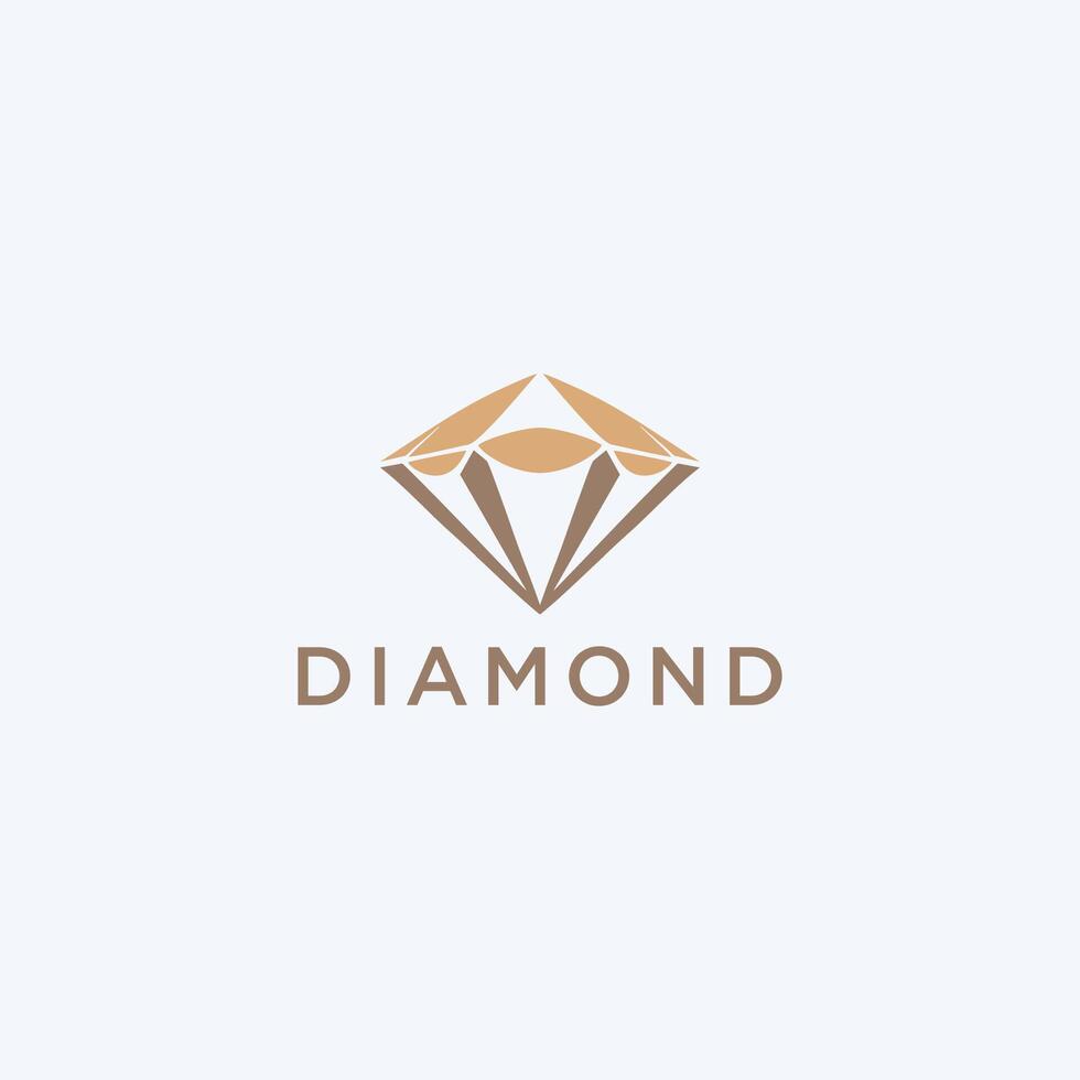 ai generato diamante logo design elegante diamante successo azienda icona vettore