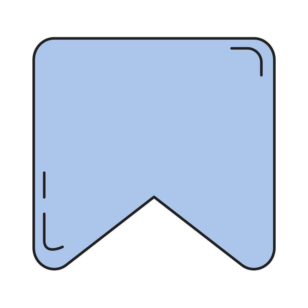 segnalibro etichetta icona. preferito simbolo design vettore