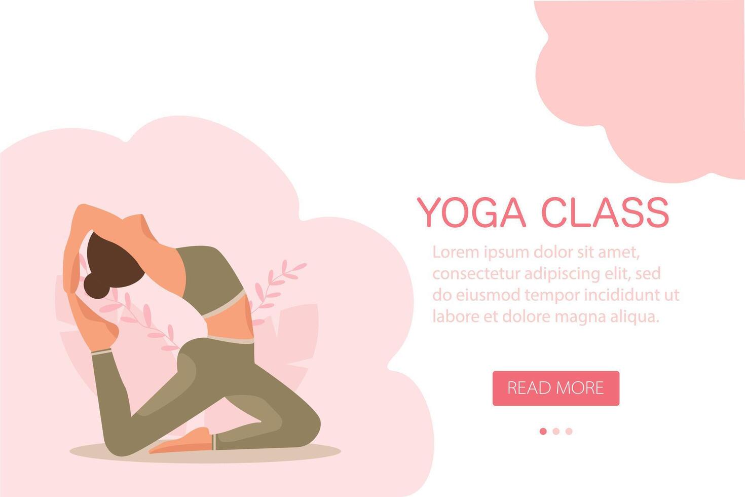 yoga formazione luogo pagina vettore