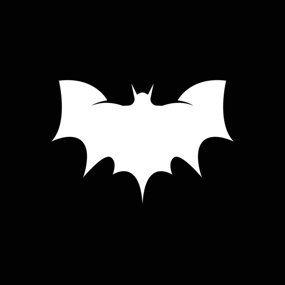 pipistrello ala silhouette icona e simbolo vettore modello illustrazione