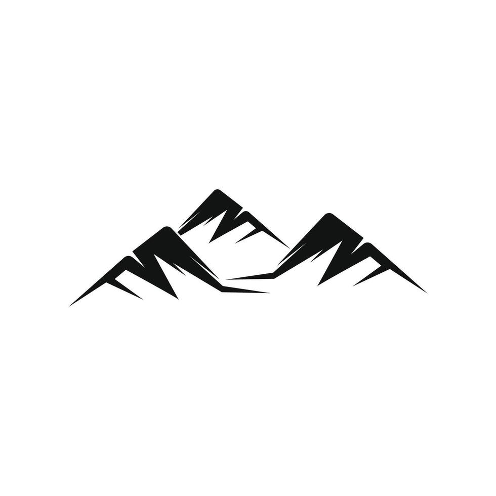 logo icona di montagna vettore