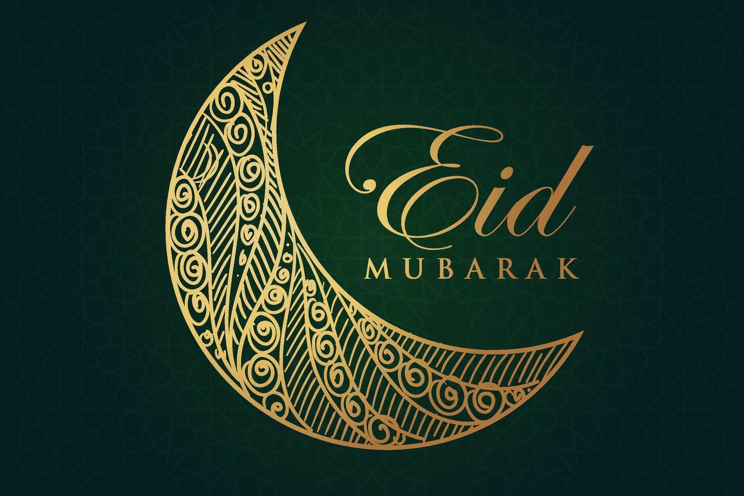 Ramadan, eid al-fitr, islamico calendario sfondo saluto carta con mezzaluna Luna decorazione vettore