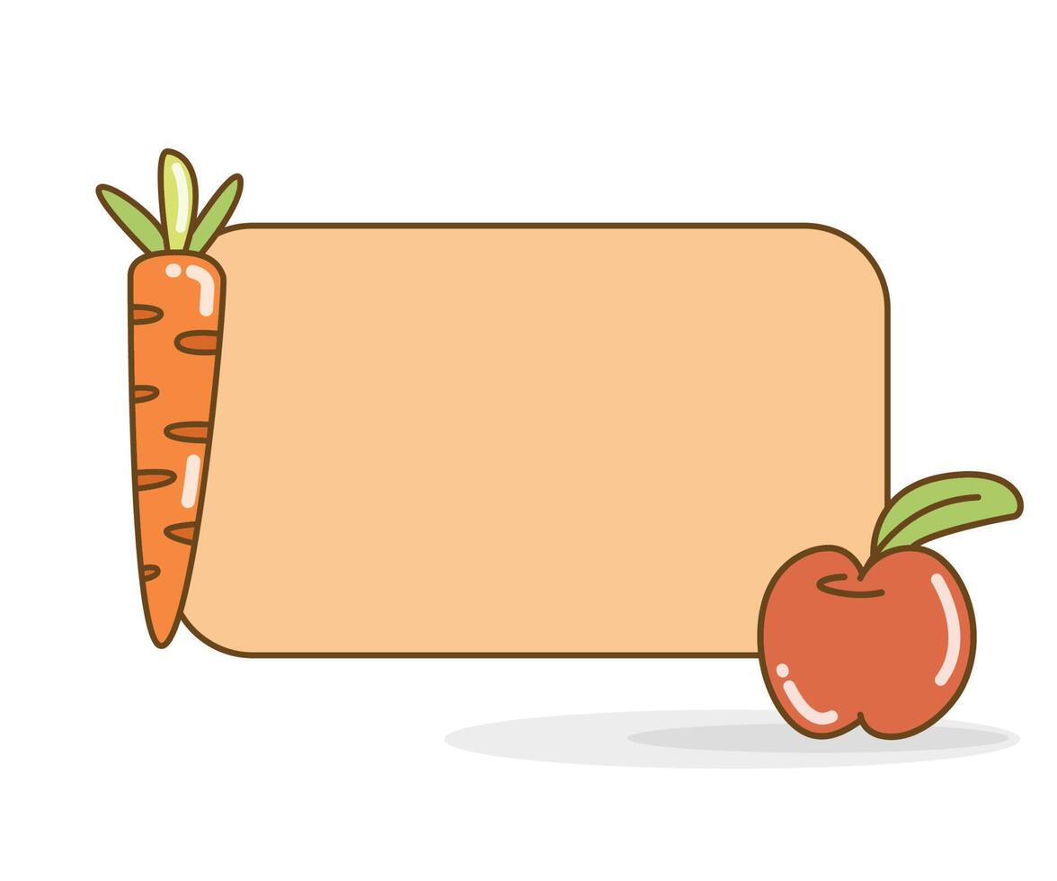 carota e bacca icona vettore illustrazione