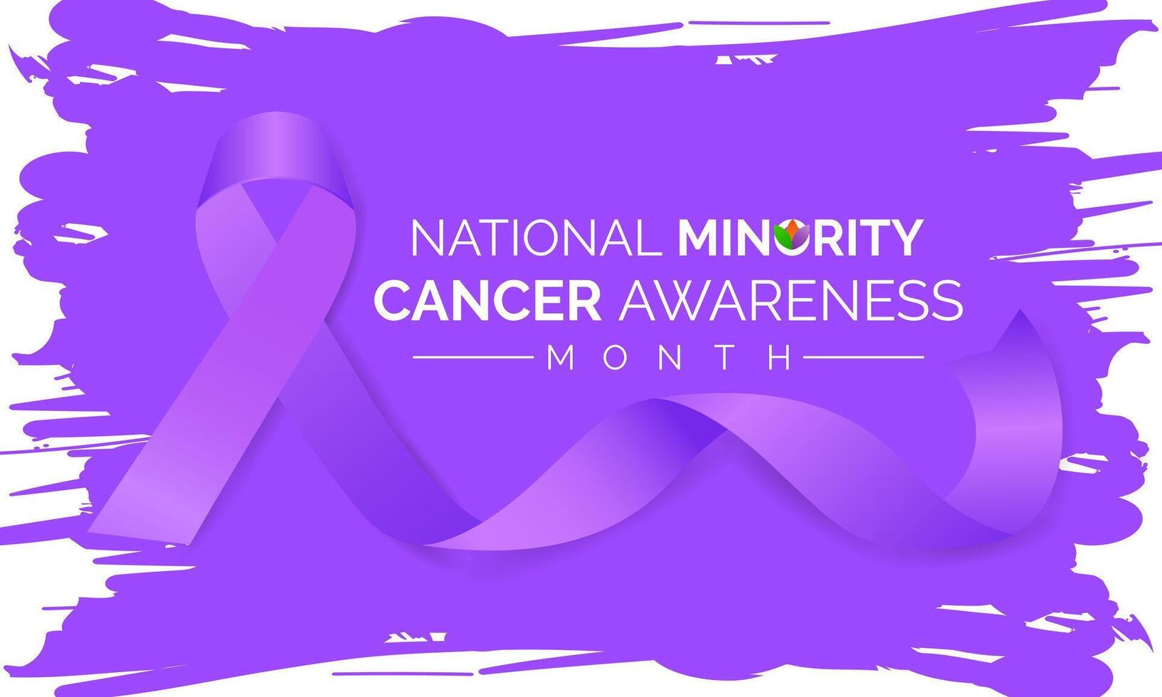 nazionale minoranza cancro consapevolezza mese di aprile. manifesto , bandiera design modello vettore illustrazione.