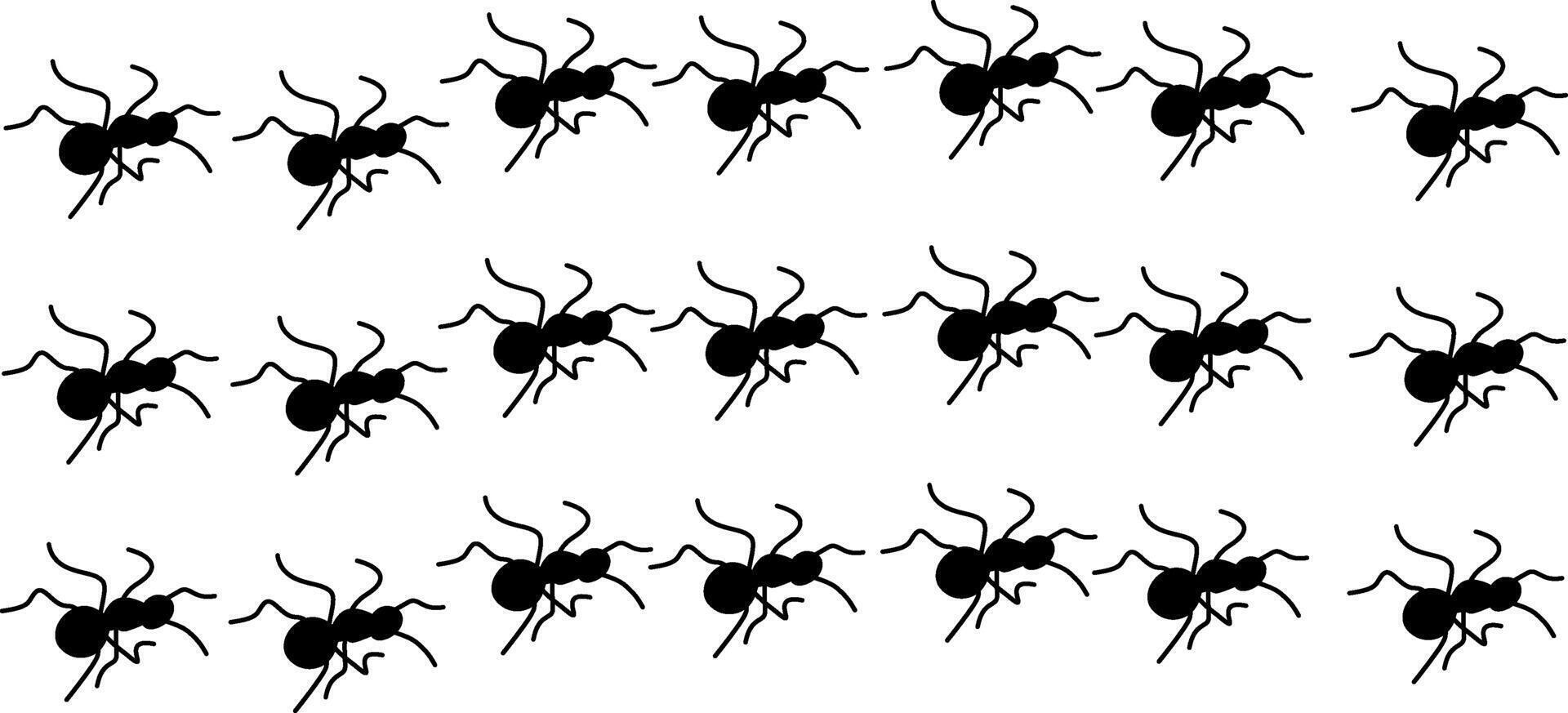impostato di formiche vettore