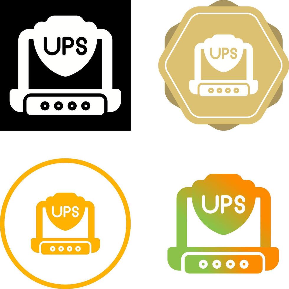 UPS vettore icona