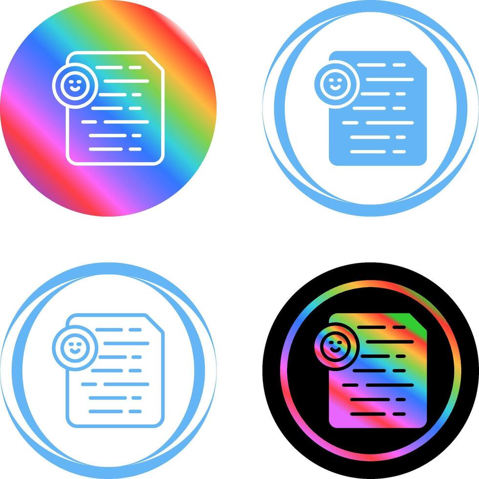 documento inserire emoji vettore icona