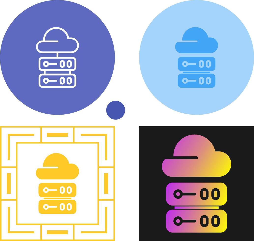 icona del vettore di cloud computing