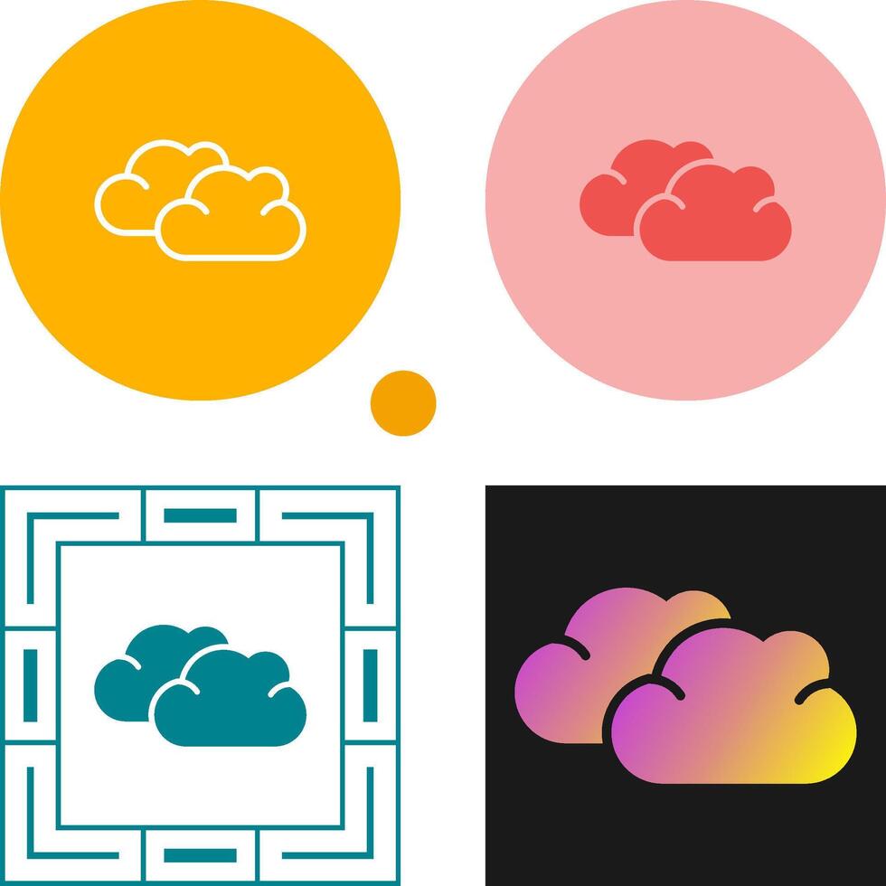 icona di vettore di nuvola