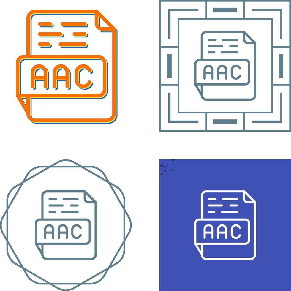 aac vettore icona