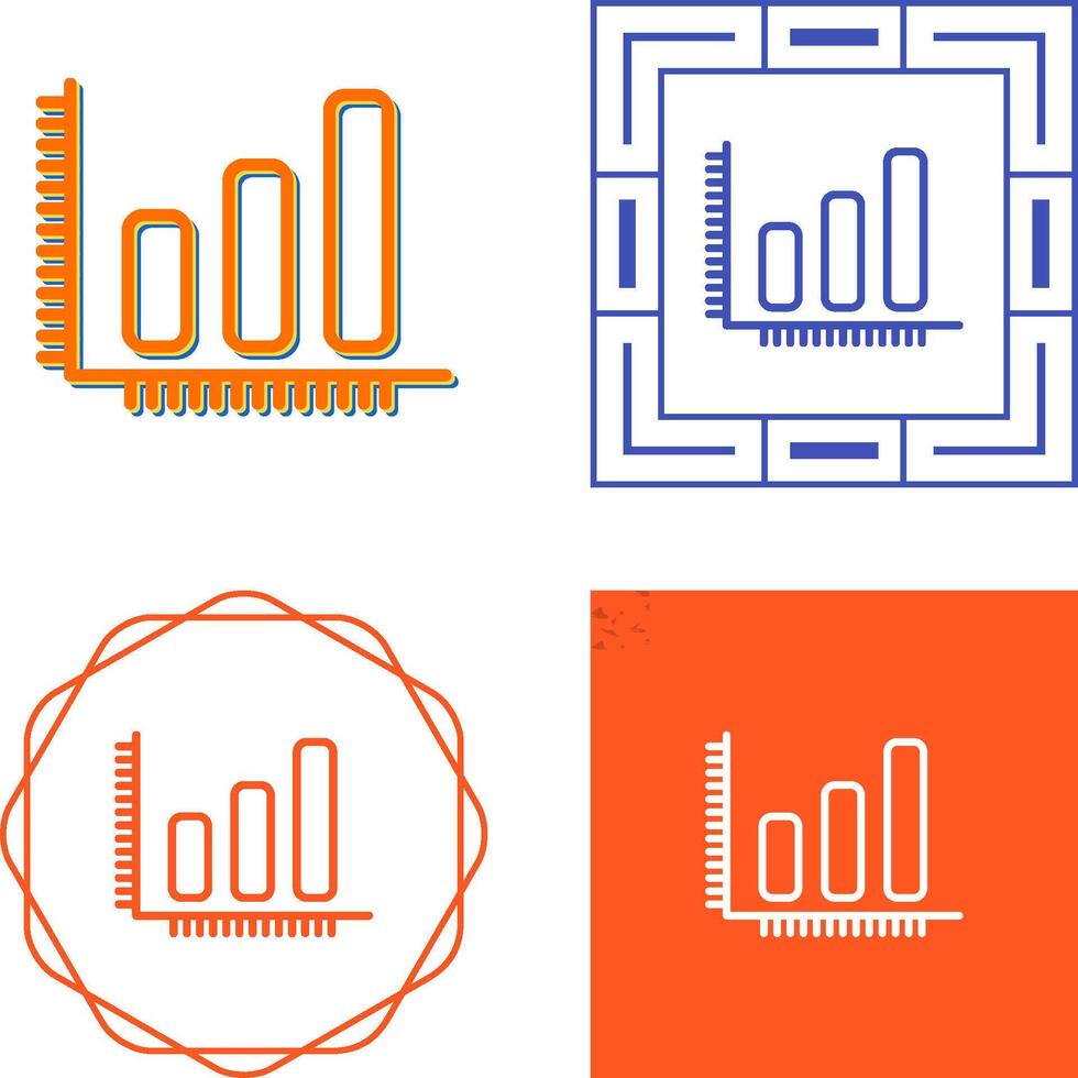 bar grafico vettore icona