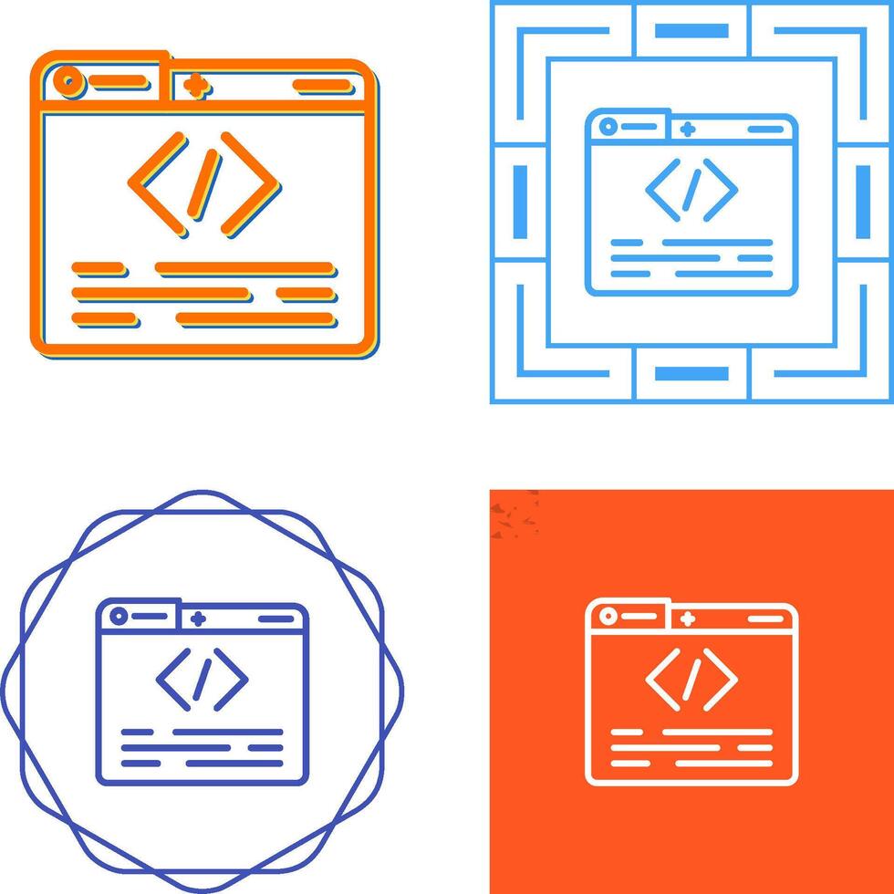 icona di vettore di programmazione